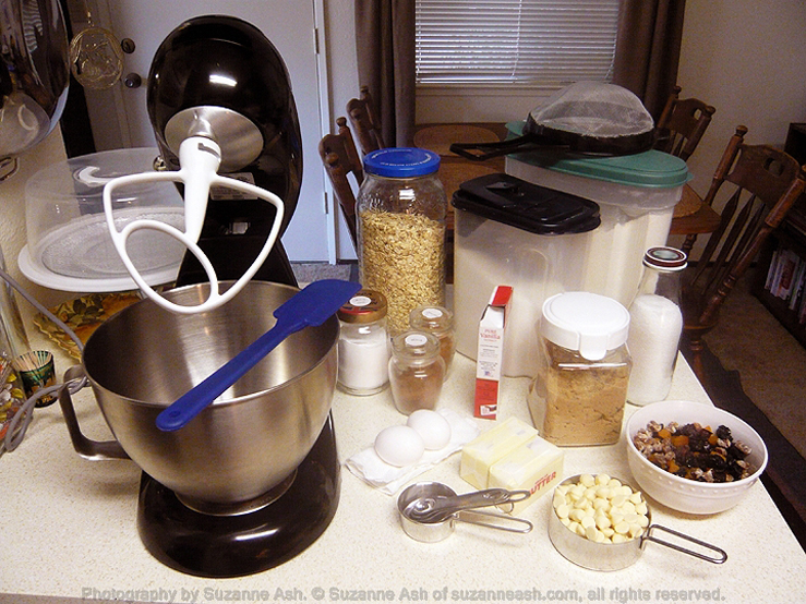 Loaded Oatmeal Cookies - Before