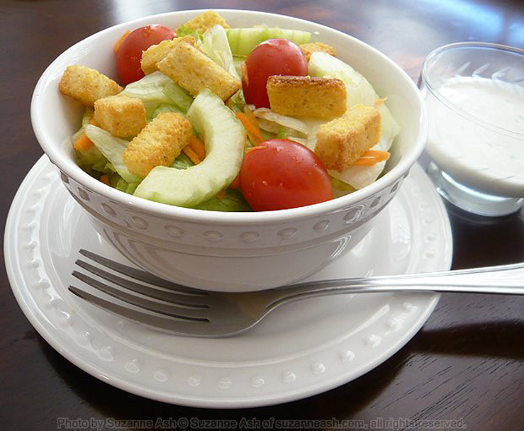 Diner Salad with Blue Cheese Dressing