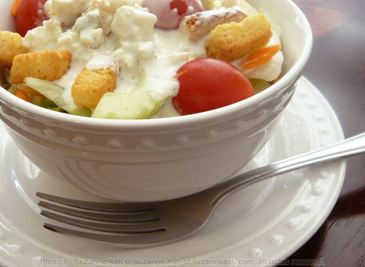 Diner Salad with Blue Cheese Dressing